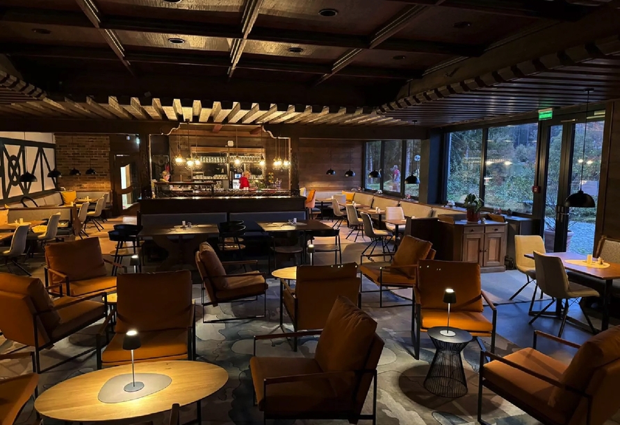 Genießen Sie die ausgewogene Küche mit frischen, regionalen Zutaten im Restaurant des Hotels.