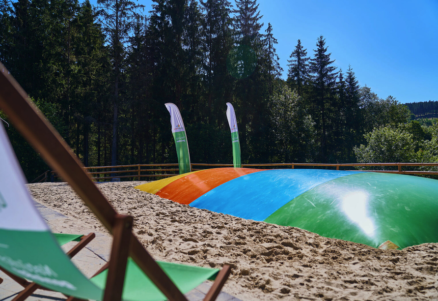 Für Kinder gibt es auf dem Gelände des Ferienparks einiges zu entdecken.