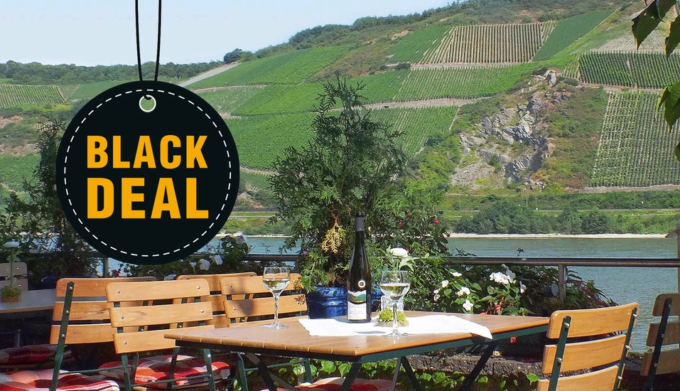 Genießen Sie den tollen Ausblick von der Terrasse. 