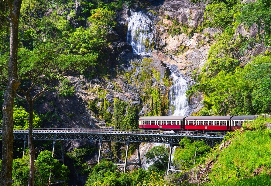 Ein Highlight Ihrer Reise: Die Fahrt nach Kuranda mit dem nostalgischen Zug.