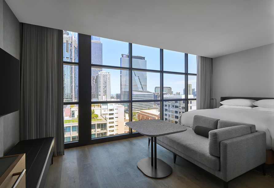 Beispiel eines Doppelzimmers im Courtyard Melbourne Flagstaff Gardens