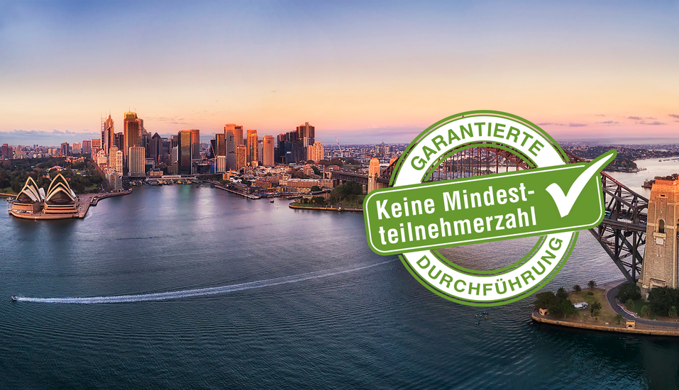 Willkommen in Australien! Freuen Sie sich auf eine unvergessliche Rundreise.