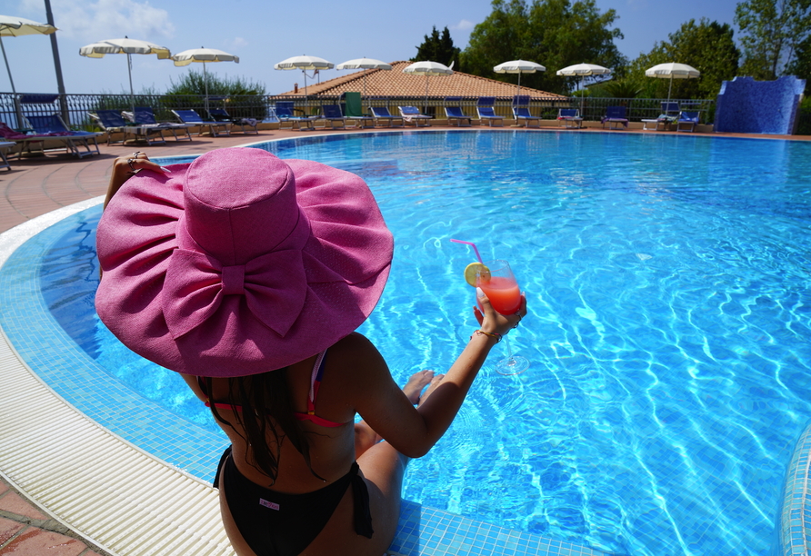 Lassen Sie sich die Sonne ins Gesicht scheinen.