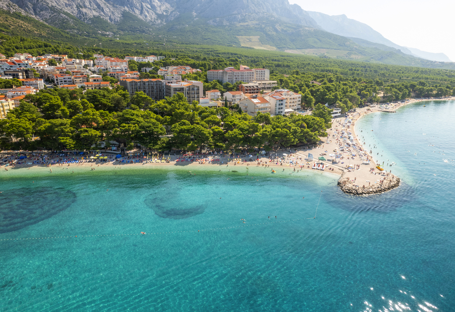 Luftansicht des Hotels