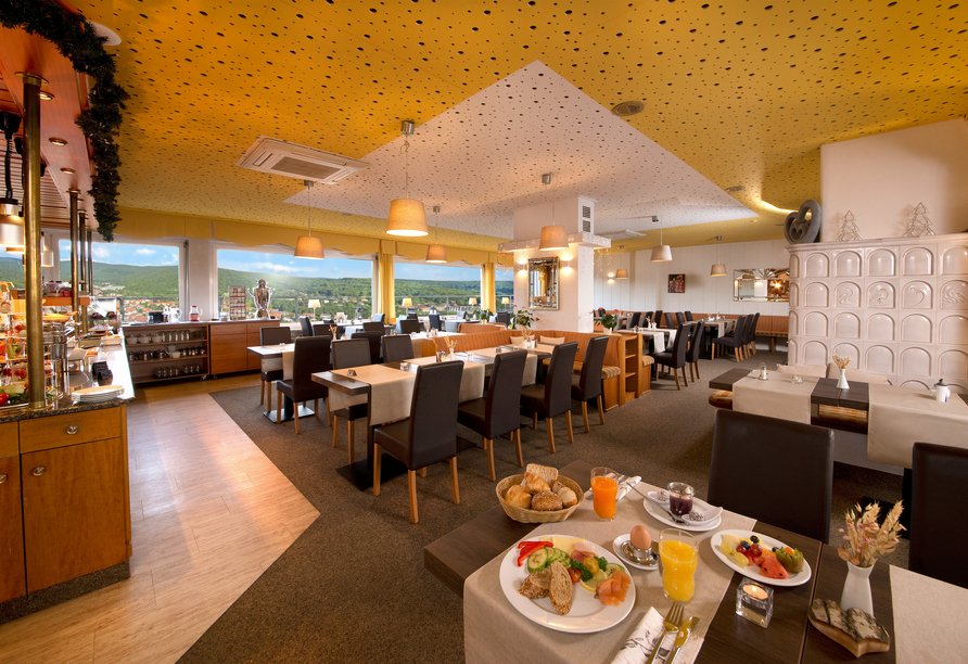 Das eigene Restaurant ist ein Ort zum Genießen und Verweilen.