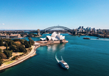 Sydney begeistert mit einzigartigen Sehenswürdigkeiten wie der Harbour Bridge und dem Opernhaus.