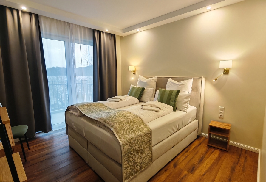 Beispiel eines Doppelzimmers mit Balkon