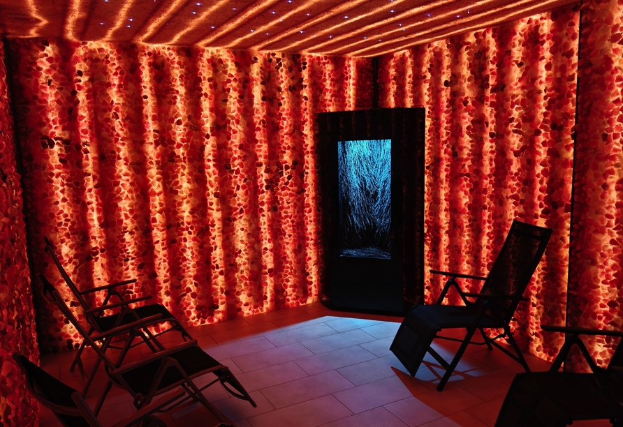 Ruhe und Entspannung – das erwartet Sie im Wellnessbereich des Hauses.