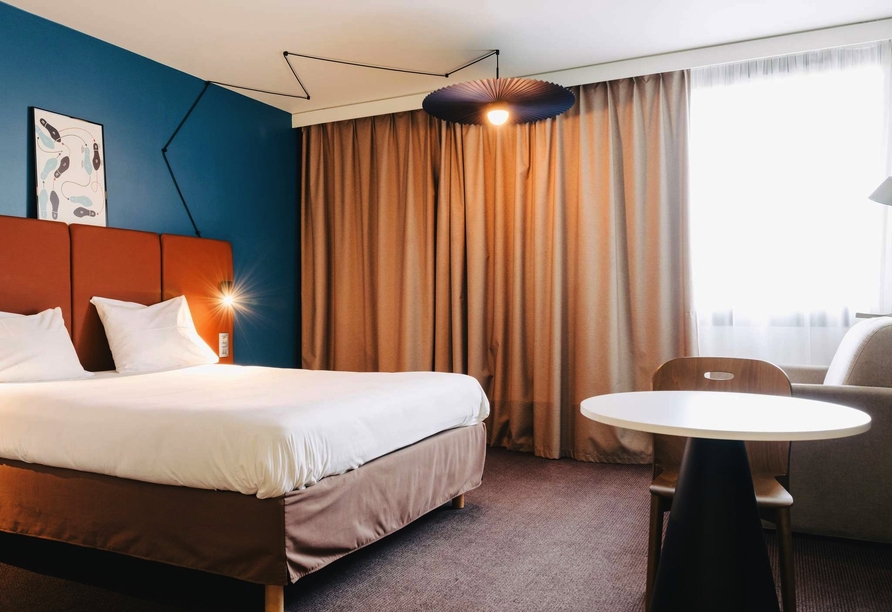 Beispiel eines Doppelzimmers im Ibis Rouen Centre Rive Gauche Mermoz