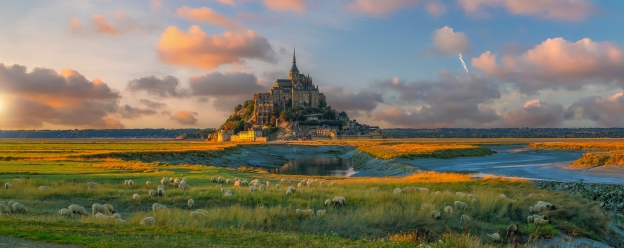 Mont Saint-Michel begeistert mit einem einzigartigem Panorama!