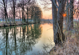 Winterliche Ruhe entlang der Spree lädt zu entspannten Spaziergängen ein.