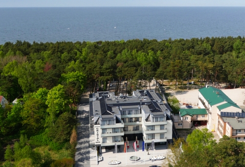 Luftaufnahme vom Hotel Cristal Spa