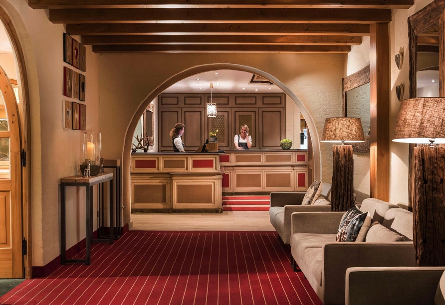 Die Lobby vom Mercure Hotel Garmisch-Partenkirchen