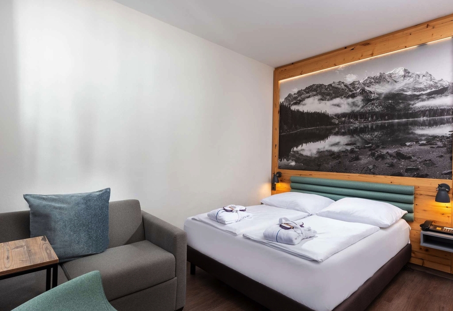 Beispiel eines Doppelzimmer Standard im Mercure Hotel Garmisch-Partenkirchen