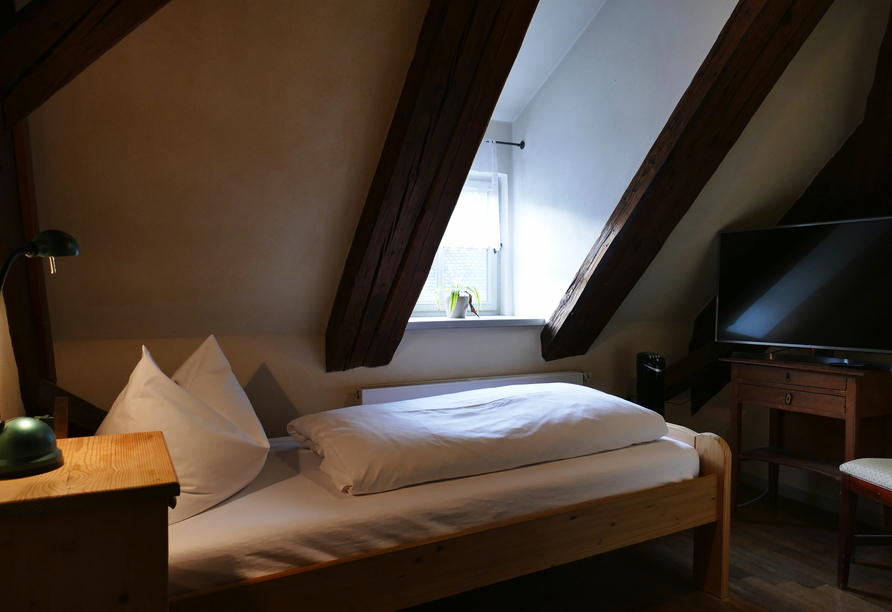 Beispiel eines Einzelzimmers Rustikal im Hotel Zum Schwarzen Ross