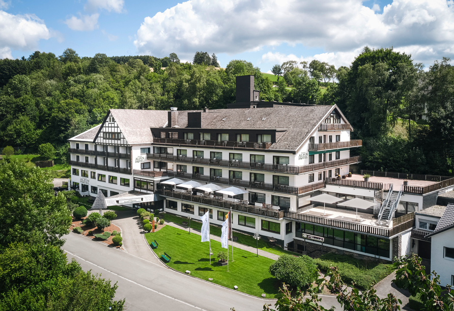 Außenansicht des Sauerland Alpin Hotels