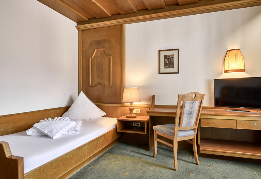 Beispiel eines Einzelzimmers