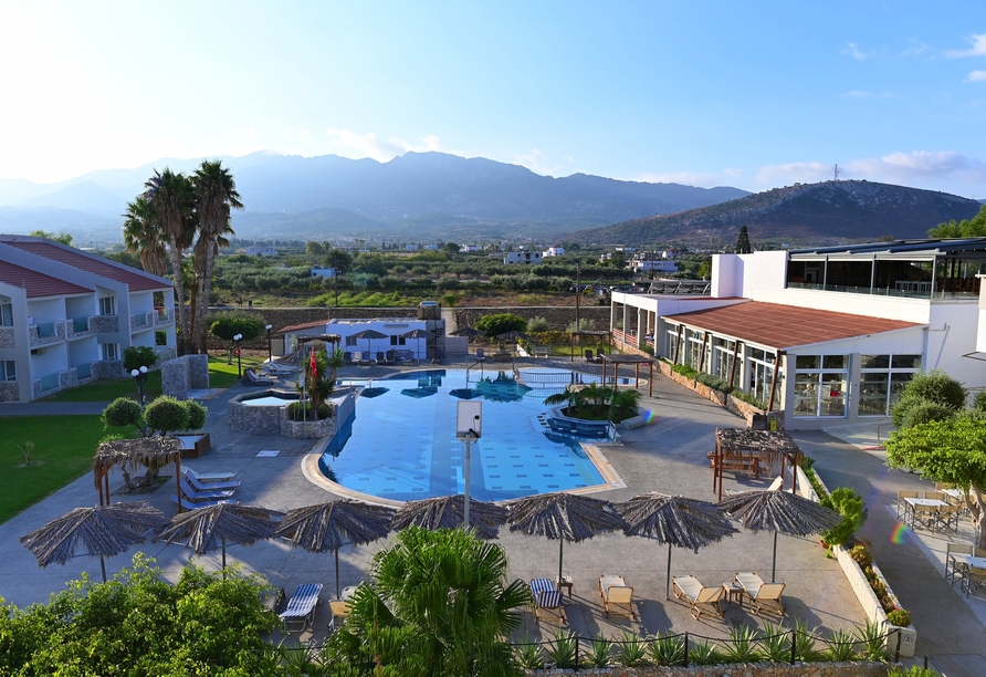 Blick auf das Ilios K Village Resort