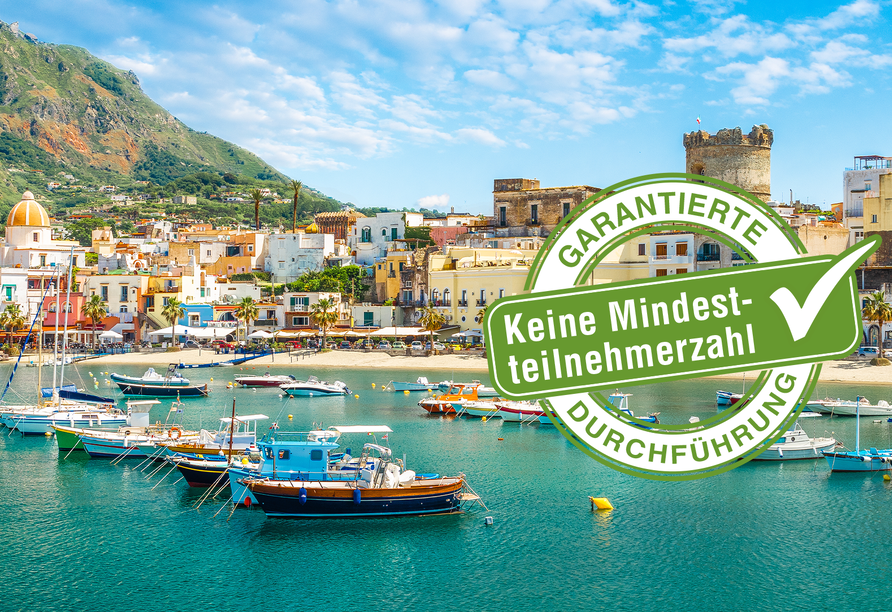 Herzlich willkommen auf Ischia! Freuen Sie sich auf eine Erlebnisreise an der Amalfiküste.