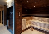 Entspannen Sie in der Finnischen Sauna Ihres Hotels.