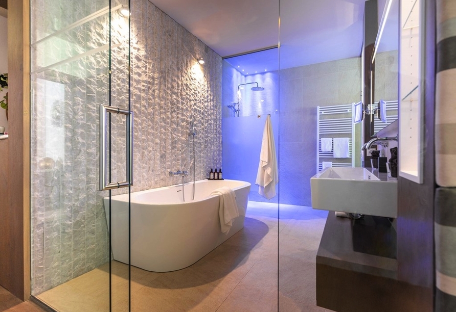 Beispiel eines Badezimmers in einer Suite