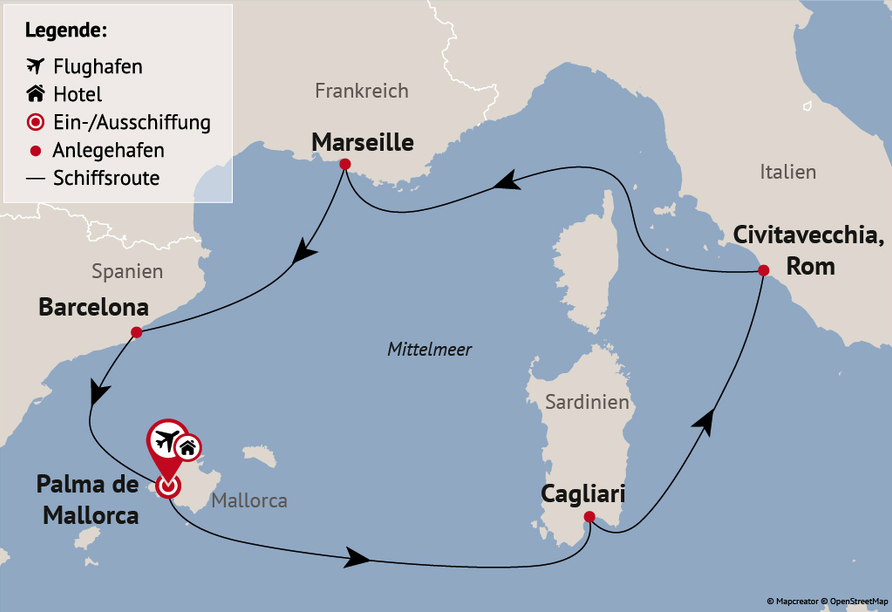 Ihre Reiseroute am 11.04.26