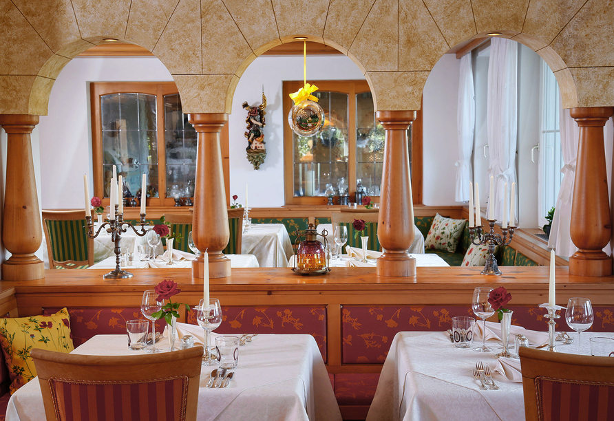 Die Spezialitäten des hauseigenen Restaurants machen jeden Gaumen glücklich.