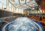 Während Ihr Schiff Sie zum nächsten Hafen bringt, können Sie herrlich im Spa entspannen.