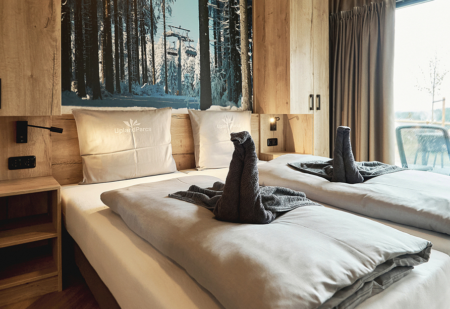 Beispiel eines Schlafzimmers im Luxus 4 Personen Cottage