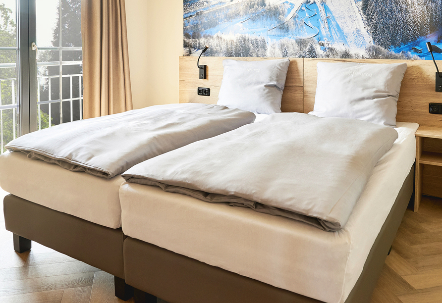 Beispiel eines Schlafzimmers im Luxus 6 Personen Haus