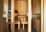 Bei Buchung eines Luxus 6 Personen Hauses kommen Sie in den Genuss einer eigenen Sauna.