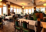Im hauseigenen Restaurant treffen traditionelle Küche und moderne Akzente aufeinander.