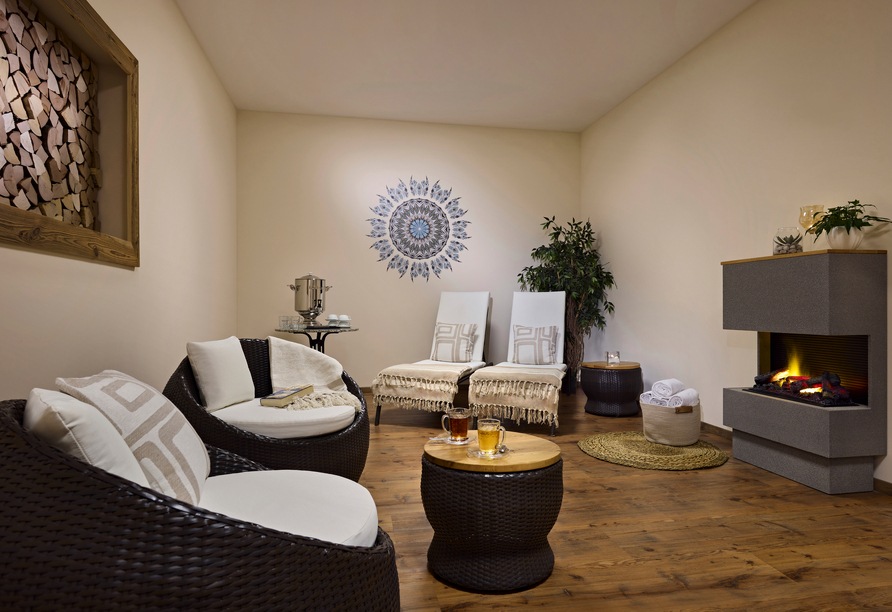 Gönnen Sie sich eine Pause und entspannen Sie im Wellnessbereich.