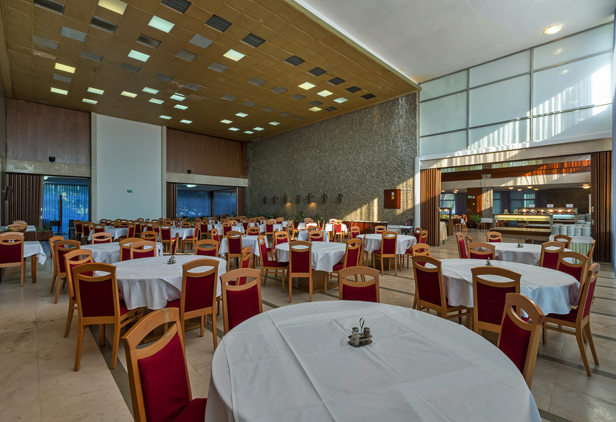 Auch im Restaurant des Hotels werden Sie kulinarisch verwöhnt.