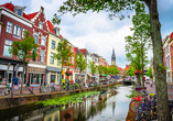 Die Stadt Delft lädt zu einem Tagesausflug ein.