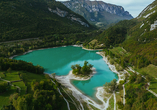 Der türkisfarbene Lago di Tenno als besonderes Naturhighlight