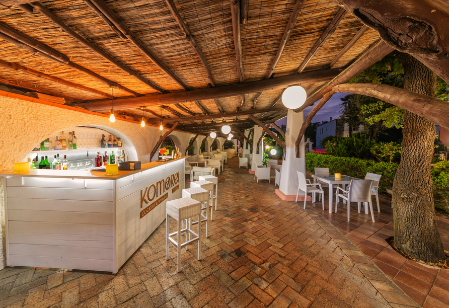 Genießen Sie leckere Cocktails an der Bar des Hotels.