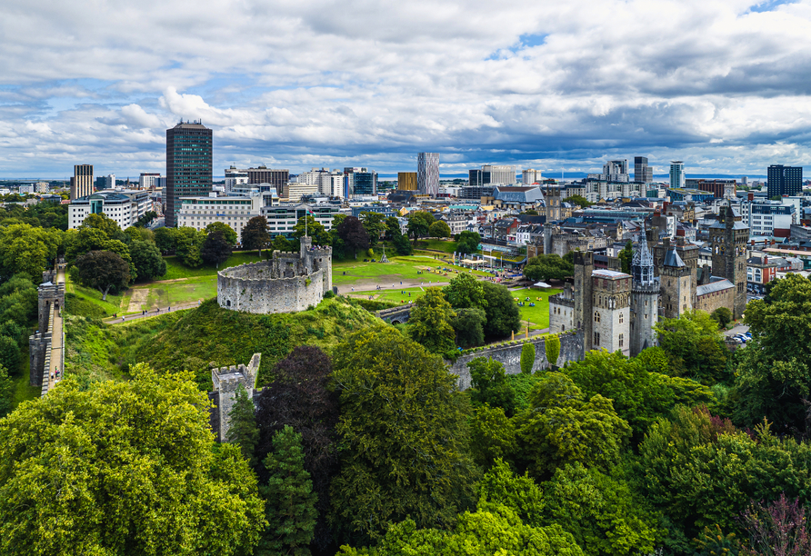 Cardiff vereint moderne Szenerie und geschichtsträchtige Kulissen.