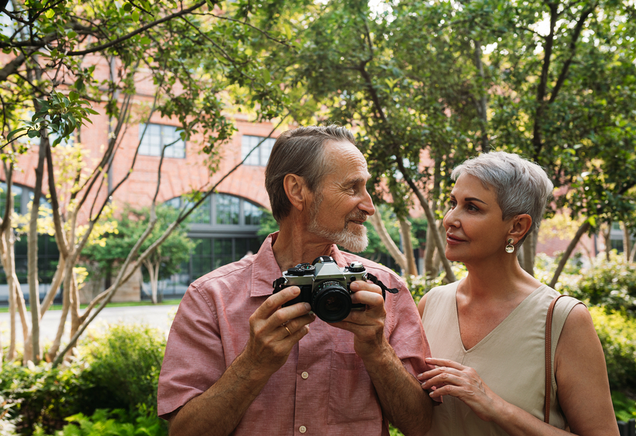 Schießen Sie ein paar Fotos als Erinnerung an Ihr Reiseglück in Großbritannien.