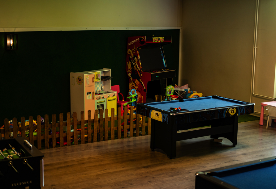 Im Spielzimmer kommen die kleinen Gäste voll auf ihre Kosten.