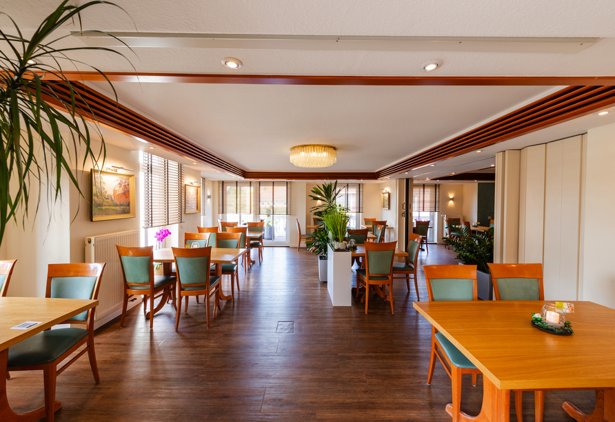 Lassen Sie sich im hauseigenen Restaurant mit einer Vielfalt an Köstlichkeiten verwöhnen.