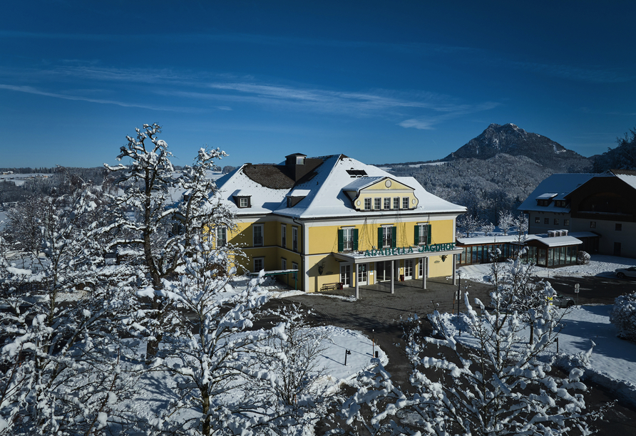 Das Arabella Jagdhof Resort am Fuschlsee im Winter