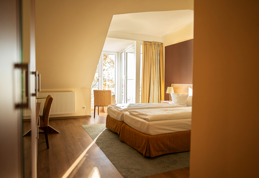 Beispiel eines Doppelzimmers ohne Balkon