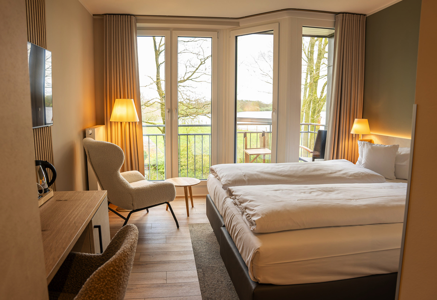 Beispiel eines Doppelzimmers mit Balkon