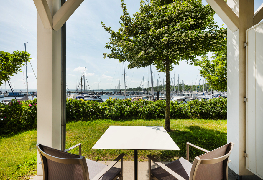 Von Ihrer Terrasse aus haben Sie einen fabelhaften Ausblick.