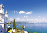 Freuen Sie sich auf die entzückende Küstenstadt Opatija mit vielen Villen aus der Habsburg-Ära.