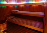Entspannen Sie in der hoteleigenen Sauna.