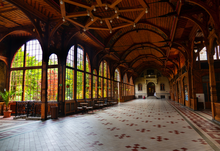 Erkunden Sie die Wandelhalle in Bad Flinsberg.