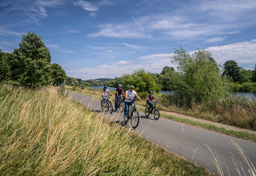 Die Umgebung lädt zu einer Radtour ein.