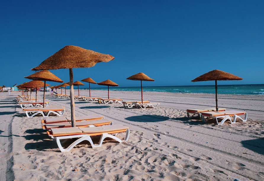 Freuen Sie sich auf sonnenverwöhnte Tage am Strand.